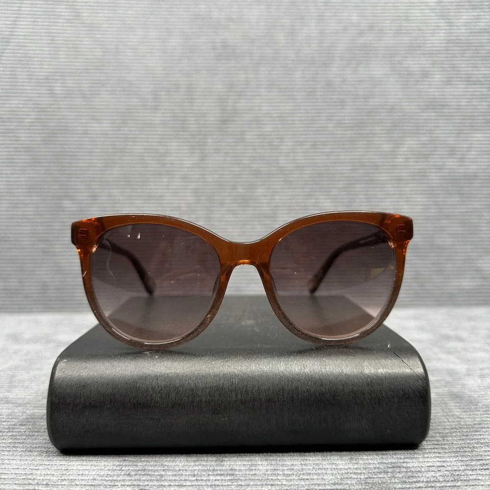 Fossil FOS 2074/S Brown Cat Eye Y2K Sunglasses 7HHFF 54-19-140 Gradient Lens